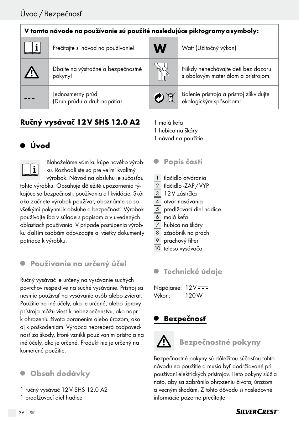 Silvercrest SHS 12.0 A2 User Manual | Page 36 / 46