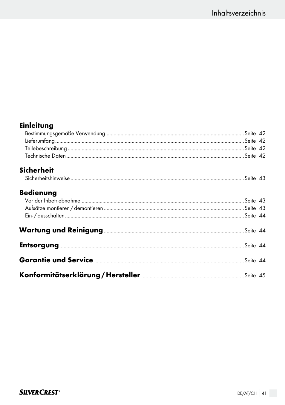 Silvercrest SHS 12.0 A2 User Manual | Page 41 / 46