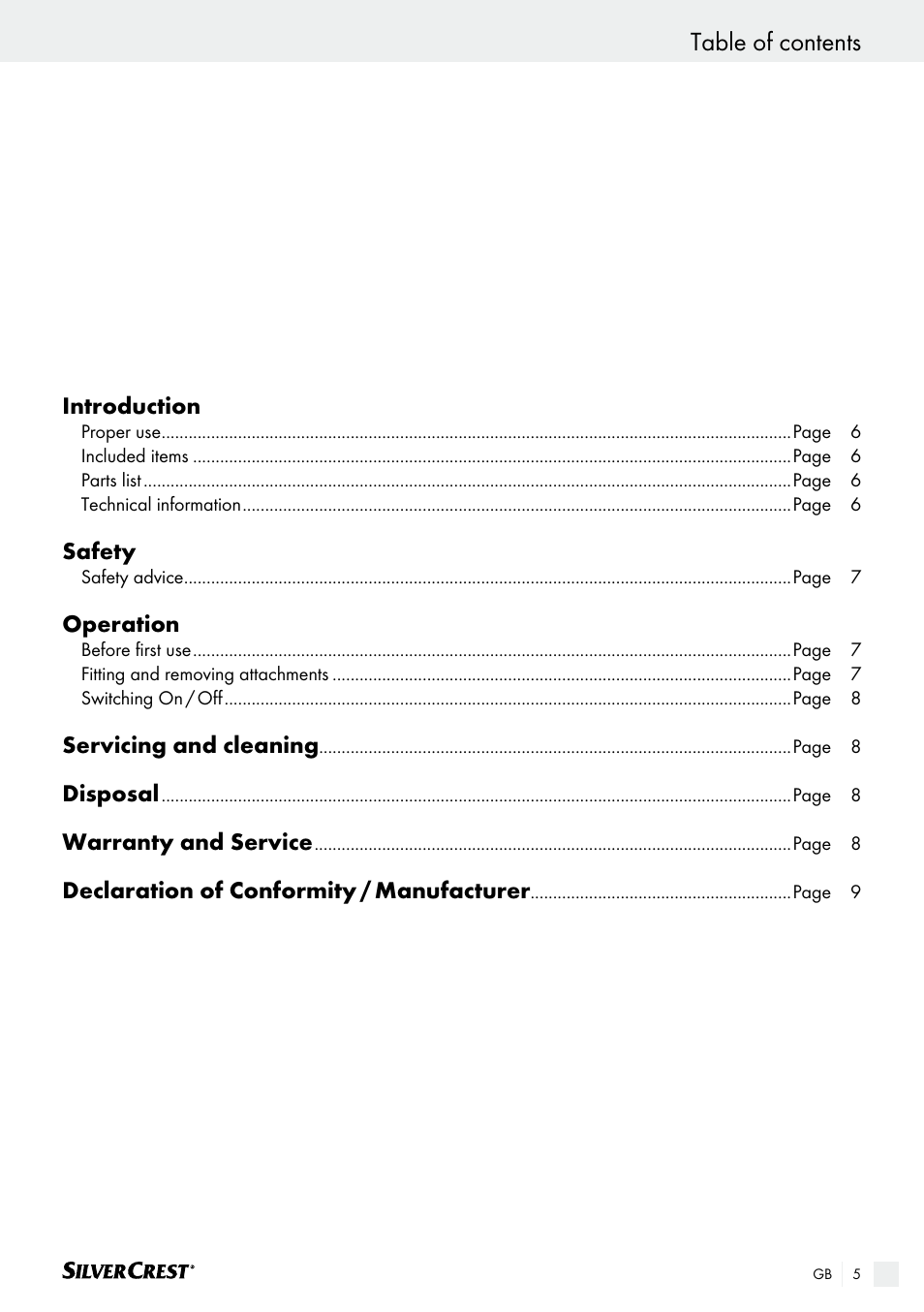 Silvercrest SHS 12.0 A2 User Manual | Page 5 / 46