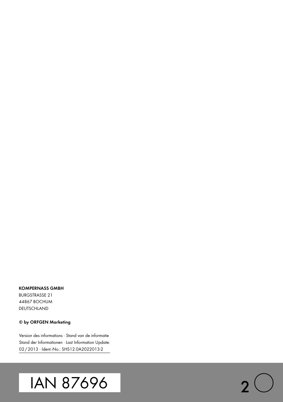 Silvercrest SHS 12.0 A2 User Manual | Page 27 / 27
