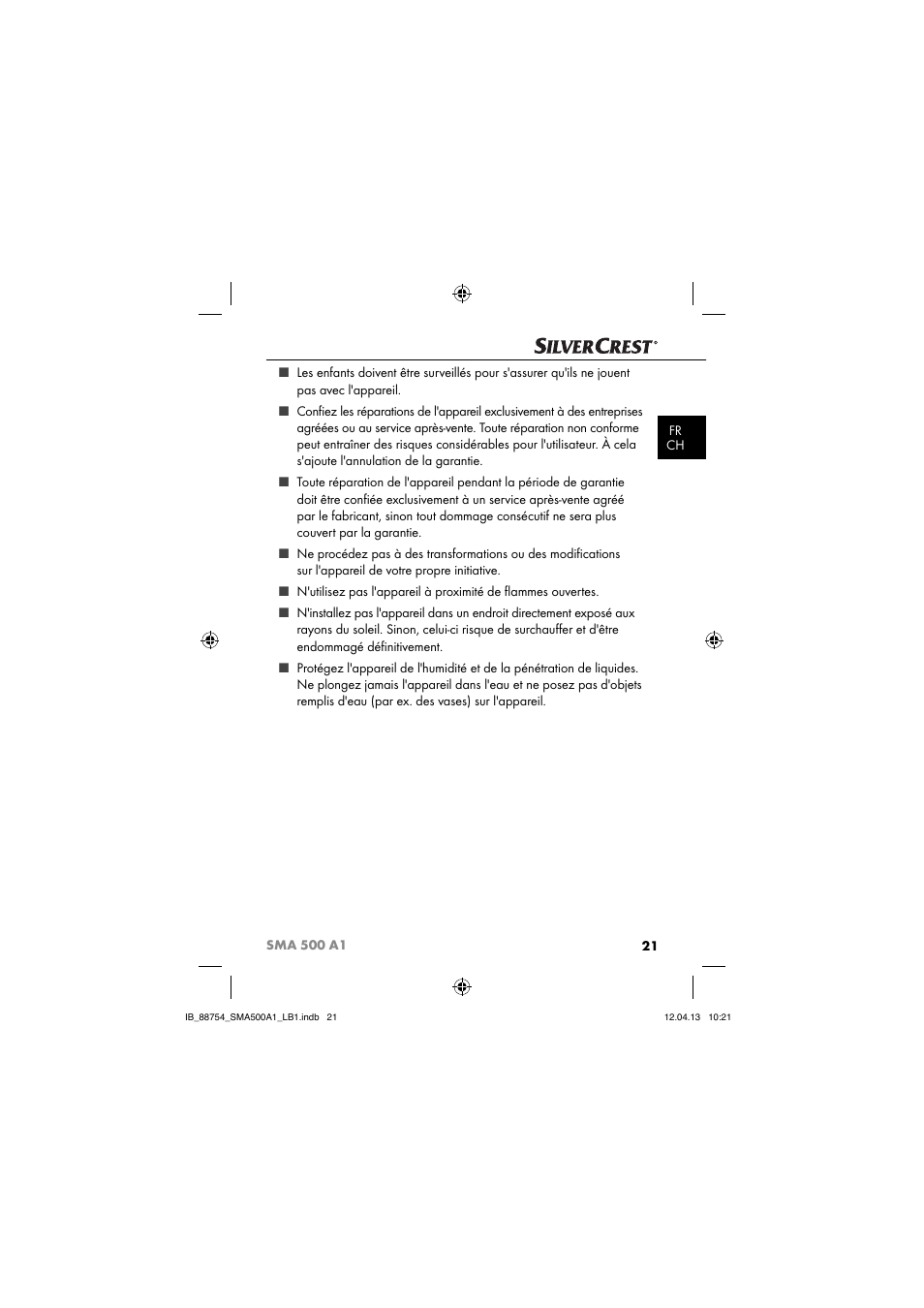 Silvercrest SMA 500 A1 User Manual | Page 24 / 83