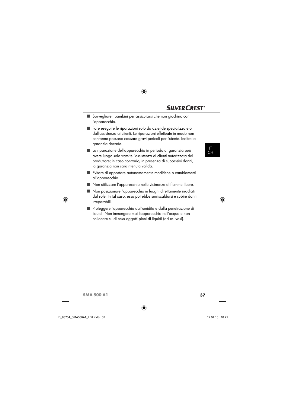 Silvercrest SMA 500 A1 User Manual | Page 40 / 83