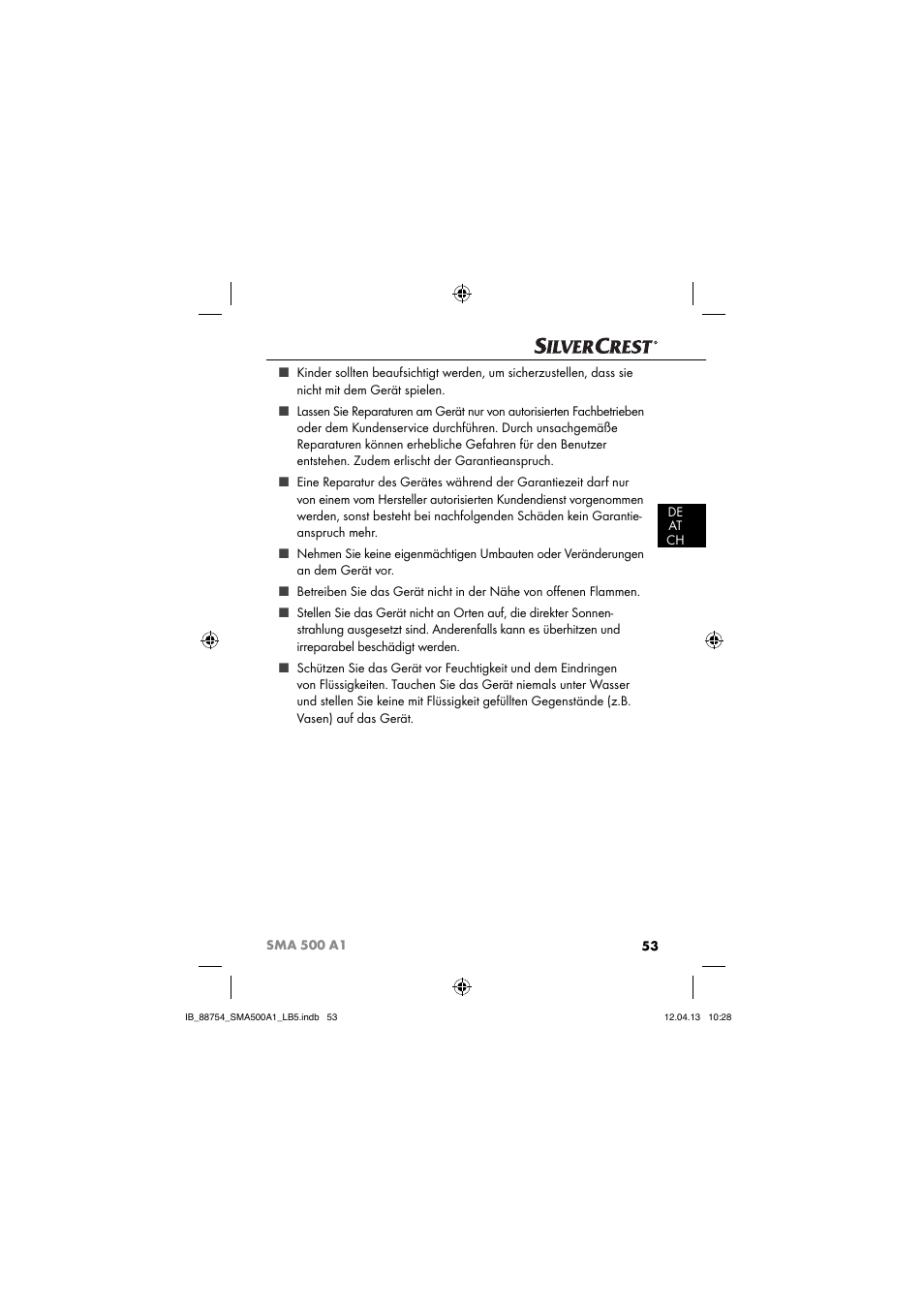 Silvercrest SMA 500 A1 User Manual | Page 56 / 67