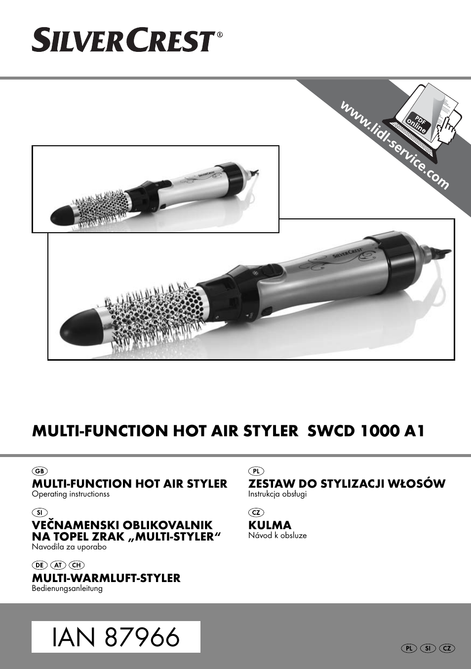 Silvercrest SWCD 1000 A1 User Manual | 76 pages