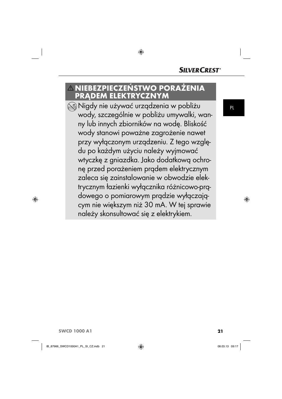 Silvercrest SWCD 1000 A1 User Manual | Page 24 / 76