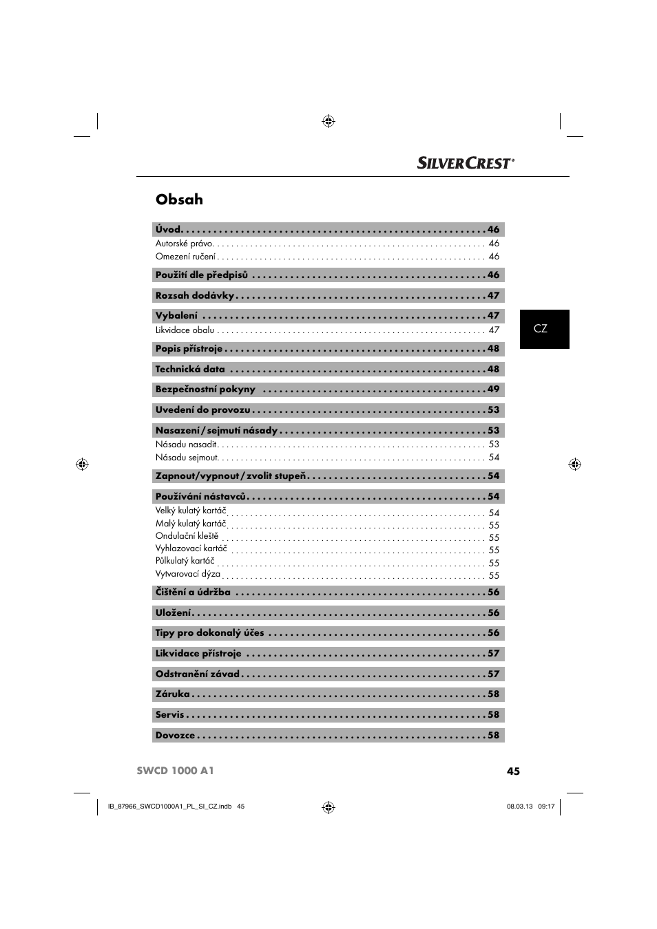 Silvercrest SWCD 1000 A1 User Manual | Page 48 / 76
