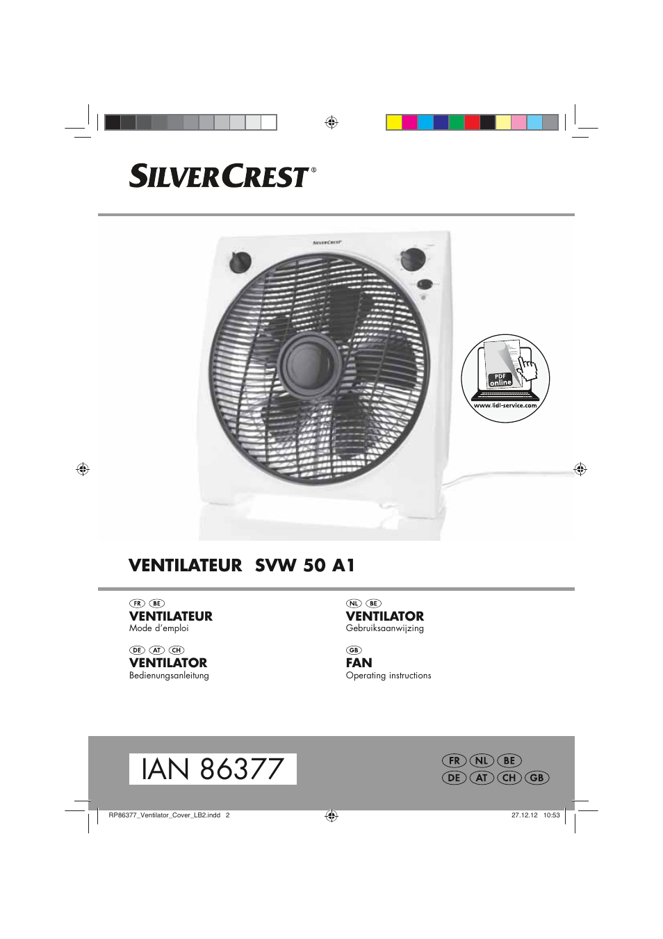 Silvercrest SVW 50 A1 User Manual | 34 pages