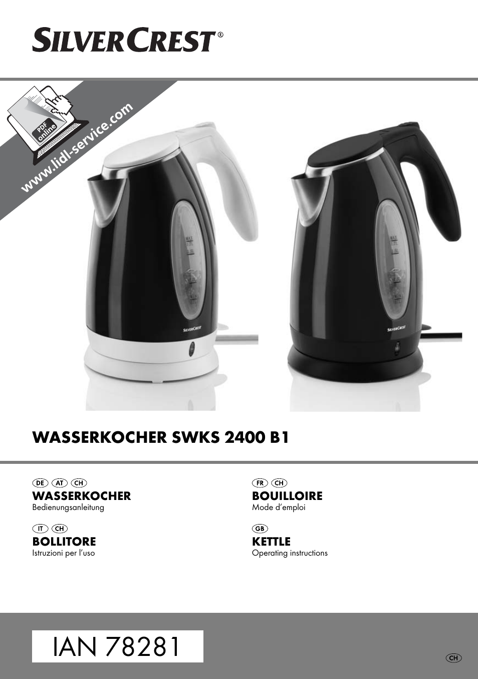 Silvercrest SWKS 2400 B1 User Manual | 28 pages