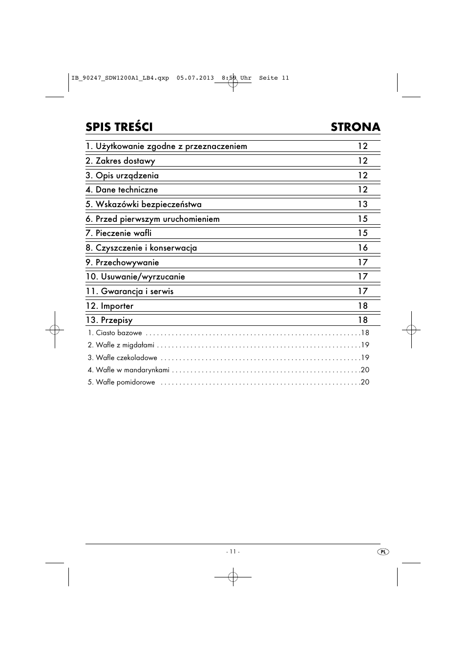 Silvercrest SDW 1200 B2 User Manual | Page 14 / 64