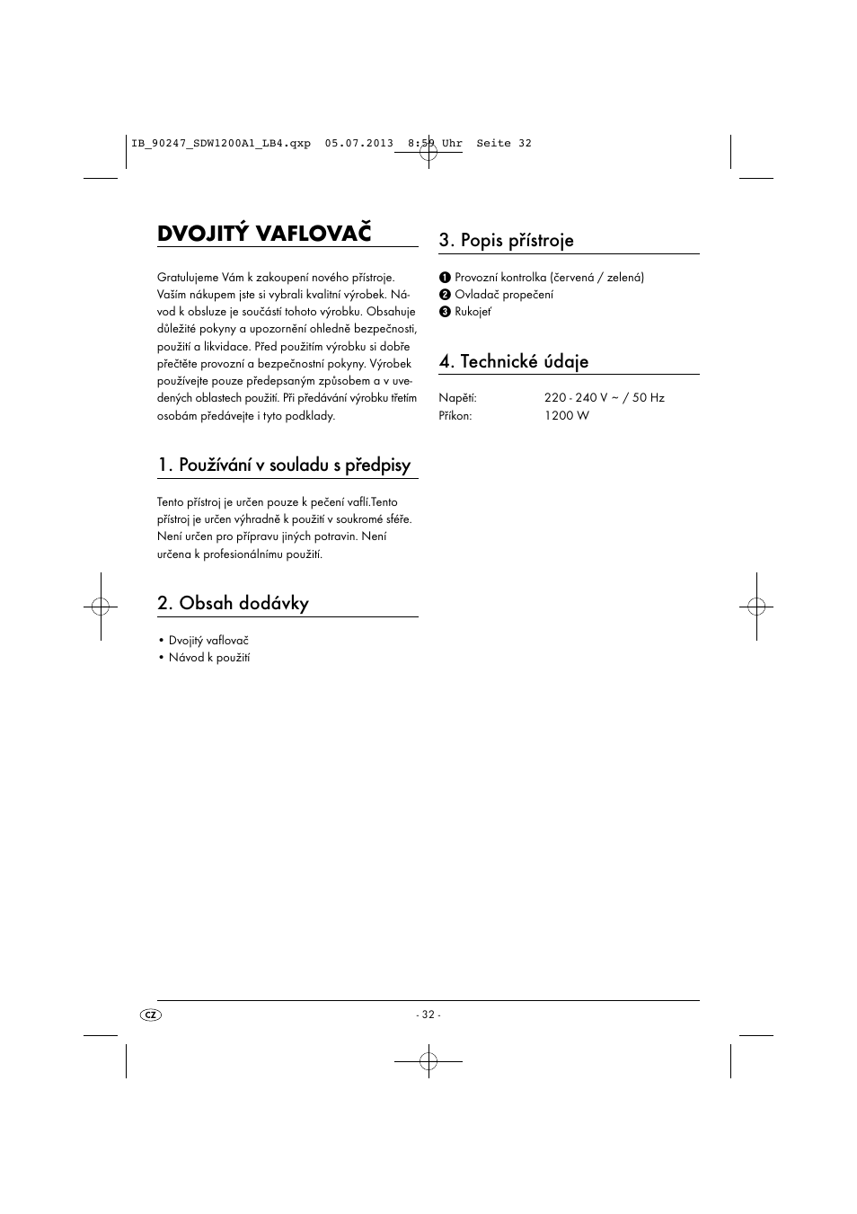 Silvercrest SDW 1200 B2 User Manual | Page 35 / 64