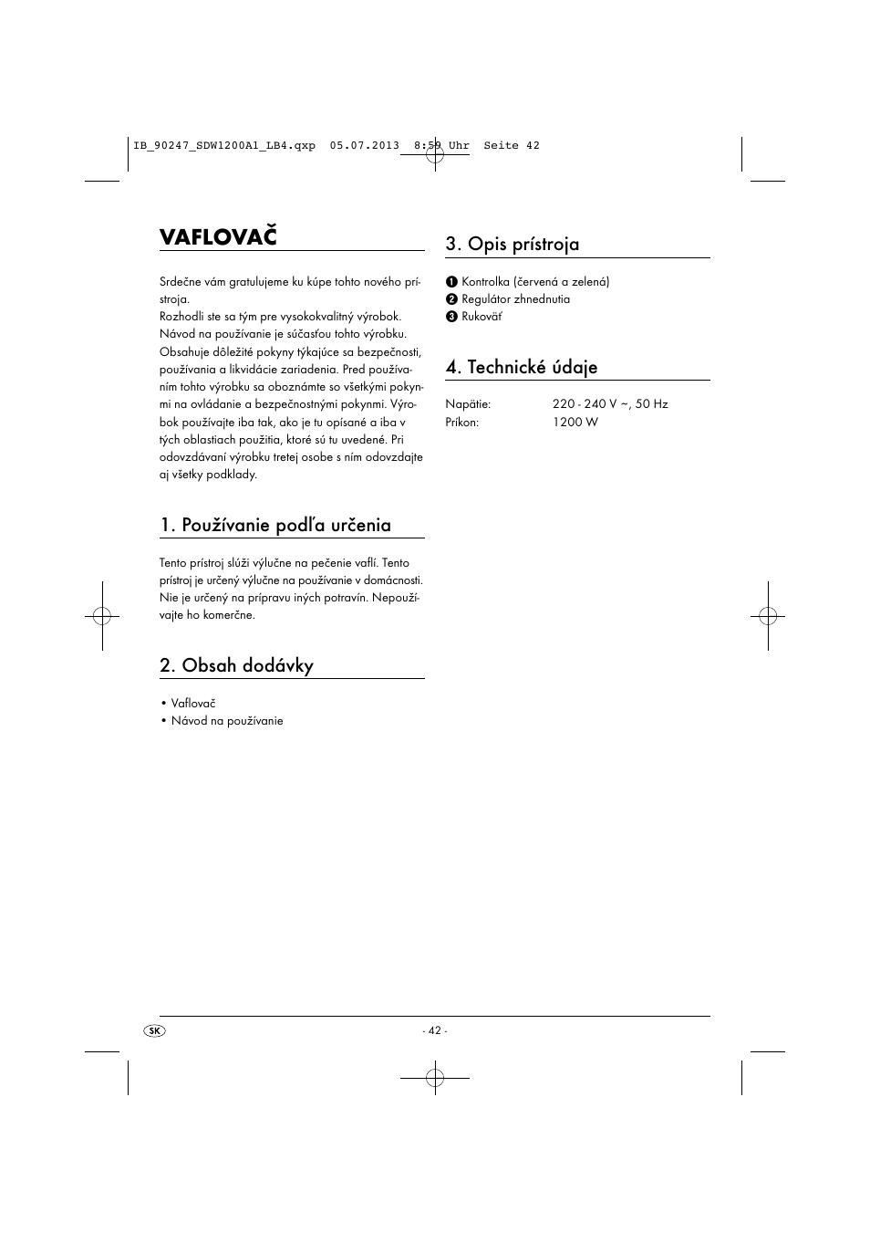 Silvercrest SDW 1200 B2 User Manual | Page 45 / 64