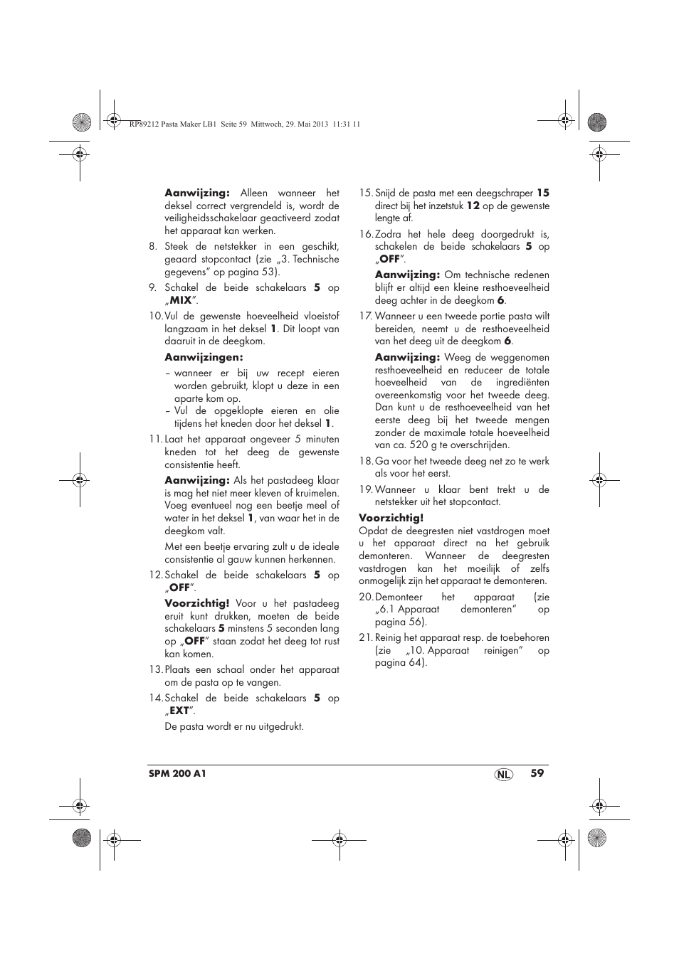 Silvercrest SPM 200 A1 User Manual | Page 61 / 86