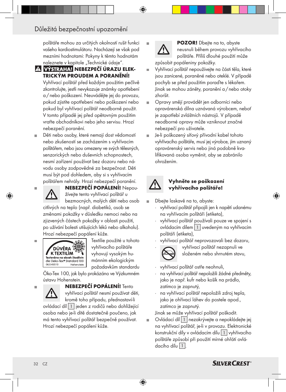 Důležitá bezpečnostní upozornění | Silvercrest SHBR 100 A2 User Manual | Page 28 / 48