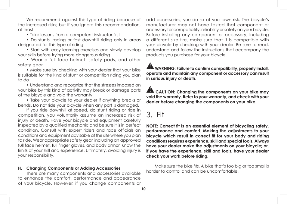 Diamondback BMX 2008-2005 User Manual | Page 10 / 32