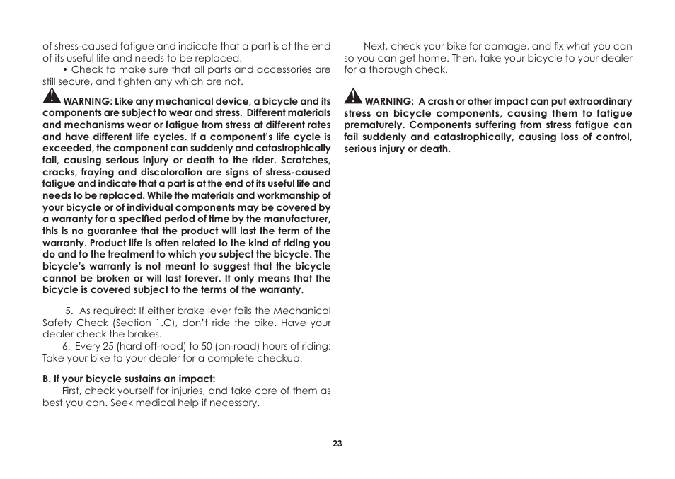 Diamondback BMX 2008-2005 User Manual | Page 23 / 32