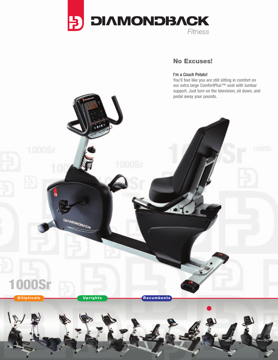 Diamondback 1000SR User Manual | 2 pages