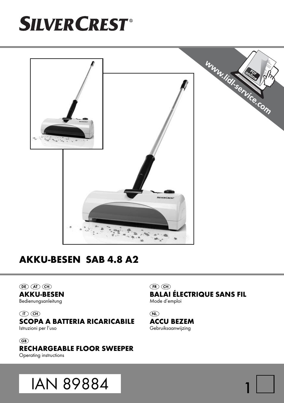Silvercrest SAB 4.8 A2 User Manual | 33 pages