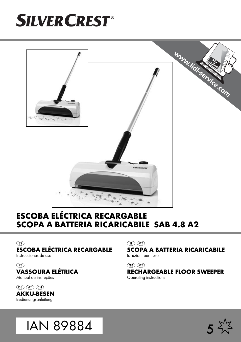Silvercrest SAB 4.8 A2 User Manual | 34 pages