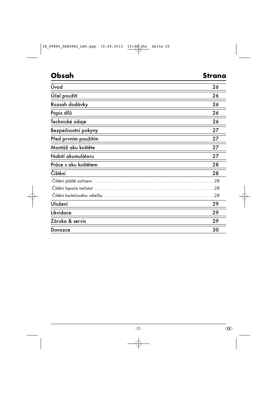 Silvercrest SAB 4.8 A2 User Manual | Page 28 / 46