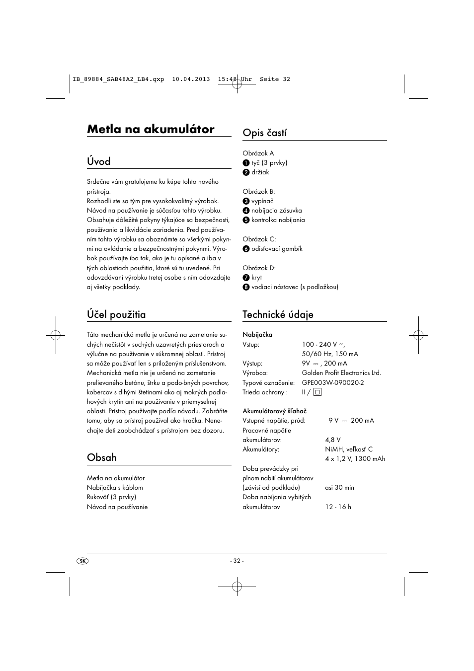 Silvercrest SAB 4.8 A2 User Manual | Page 35 / 46