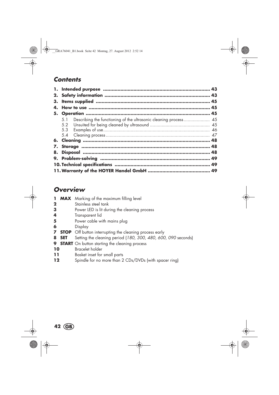 Silvercrest SUR 46 B1 User Manual | Page 44 / 54