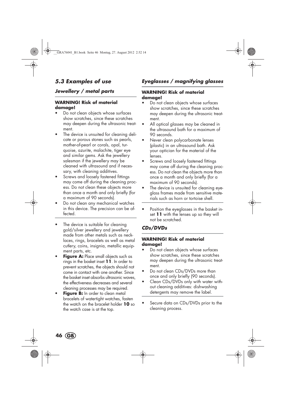 Silvercrest SUR 46 B1 User Manual | Page 48 / 54