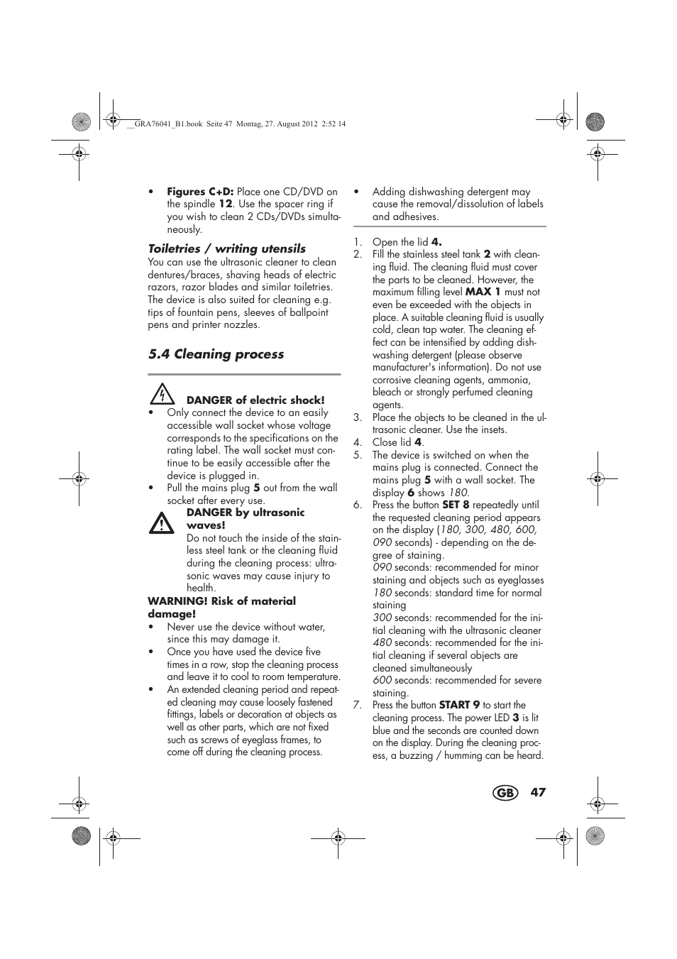 Silvercrest SUR 46 B1 User Manual | Page 49 / 54
