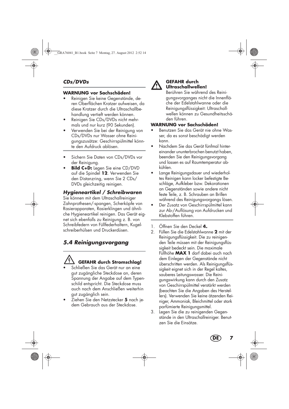 Silvercrest SUR 46 B1 User Manual | Page 9 / 54