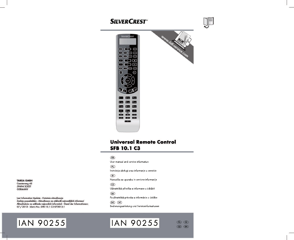 Silvercrest SFB 10.1 C3 User Manual | 170 pages