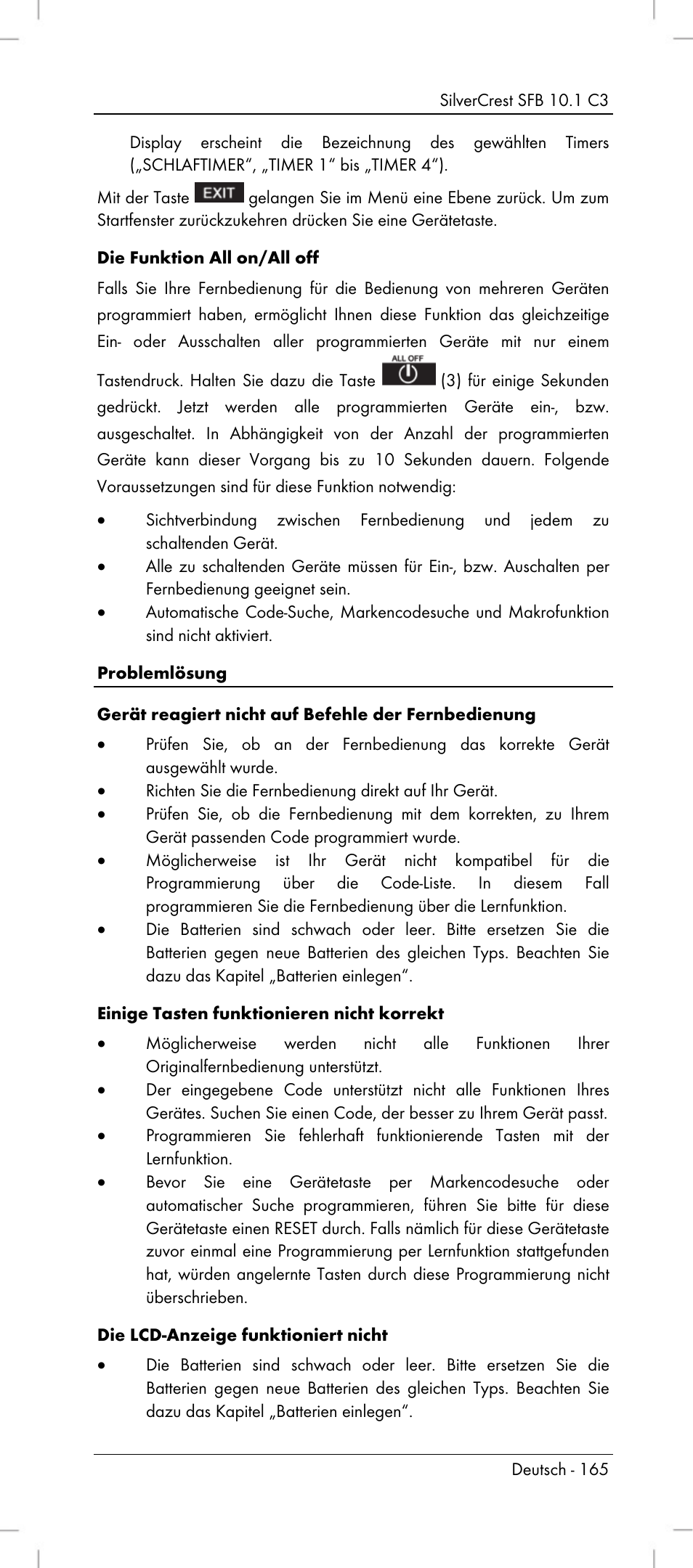 Silvercrest SFB 10.1 C3 User Manual | Page 167 / 170