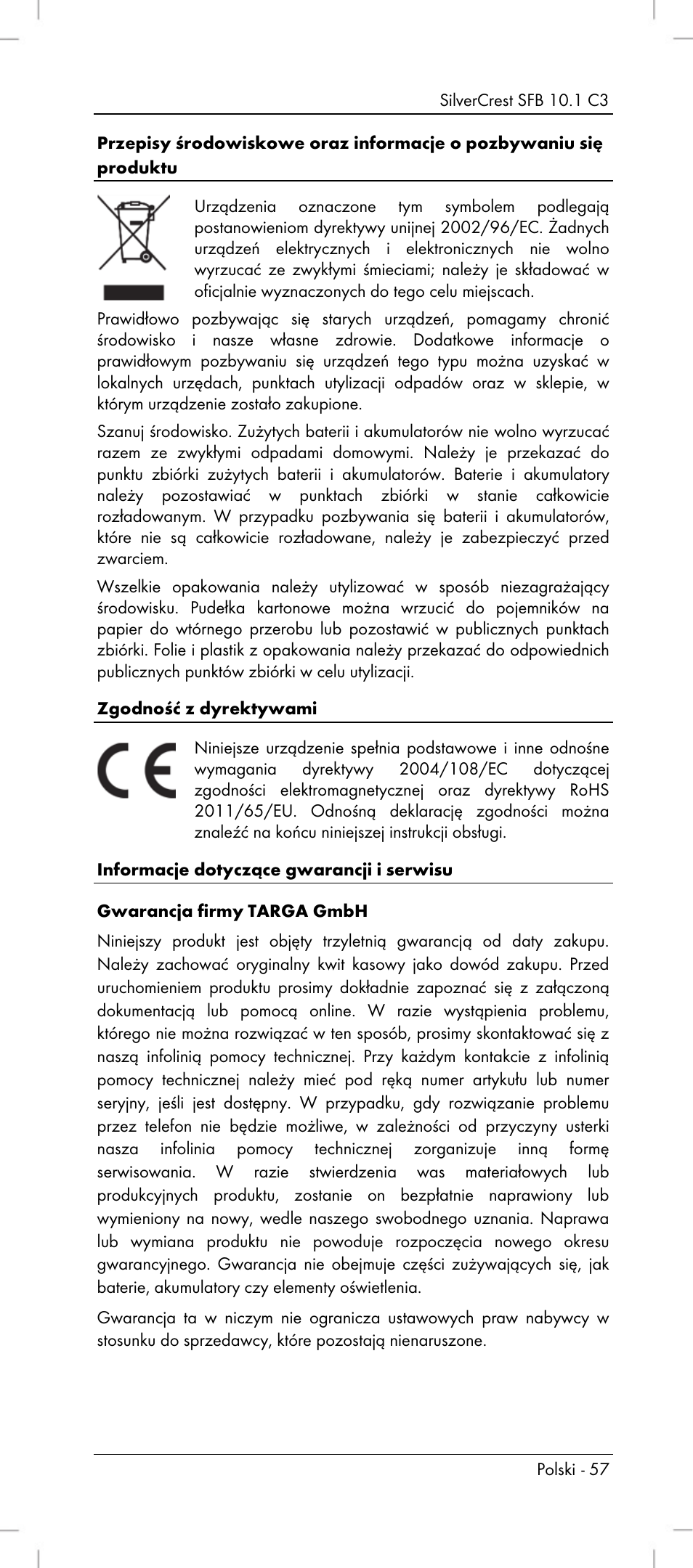 Silvercrest SFB 10.1 C3 User Manual | Page 59 / 170