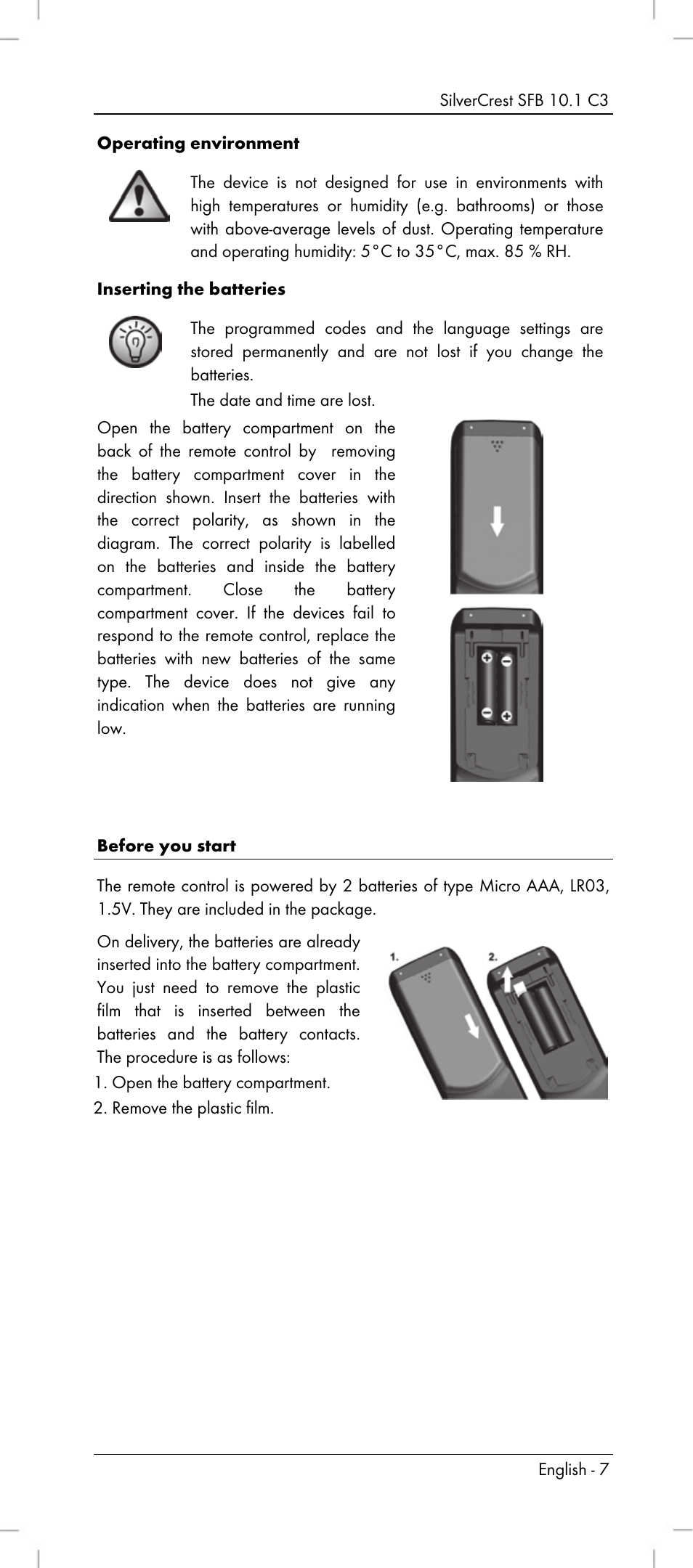 Silvercrest SFB 10.1 C3 User Manual | Page 9 / 170