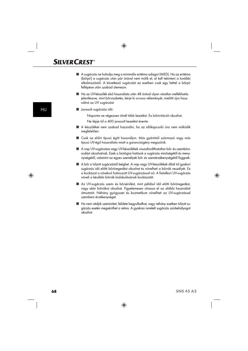 Silvercrest SNS 45 A3 User Manual | Page 71 / 214