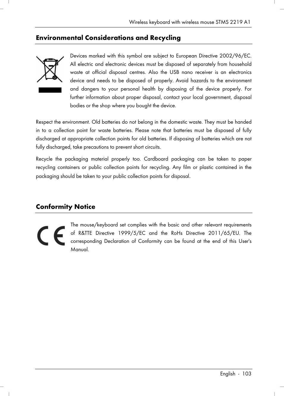 Silvercrest STMS 2219 A1 User Manual | Page 105 / 110