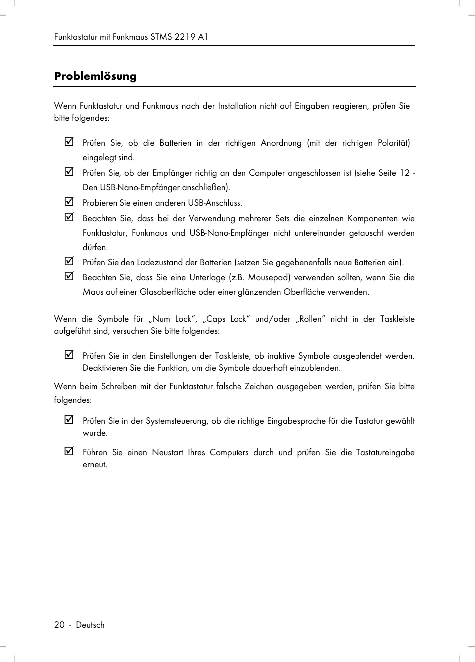 Silvercrest STMS 2219 A1 User Manual | Page 22 / 110