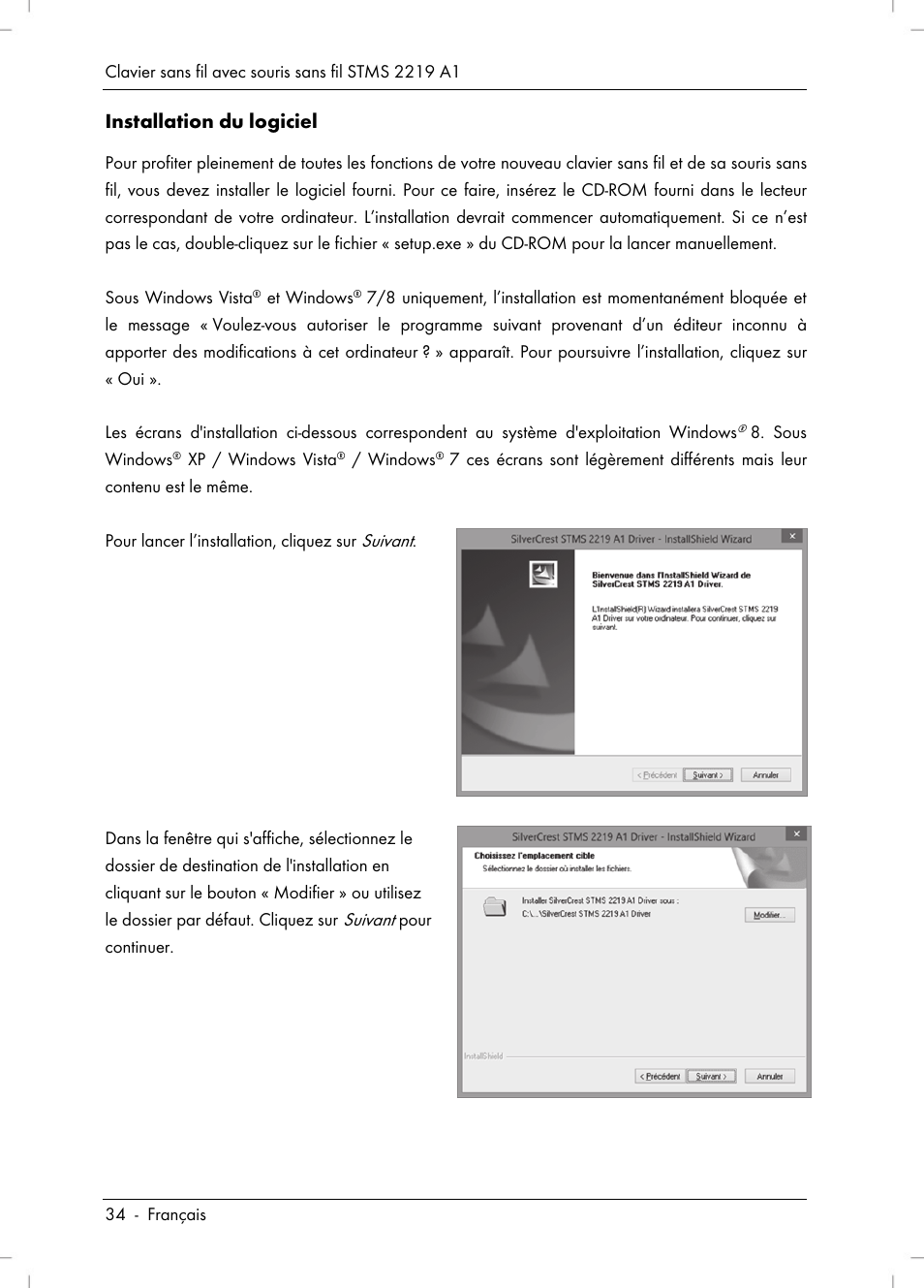 Silvercrest STMS 2219 A1 User Manual | Page 36 / 110