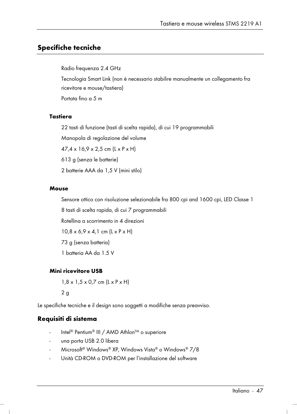 Silvercrest STMS 2219 A1 User Manual | Page 49 / 110