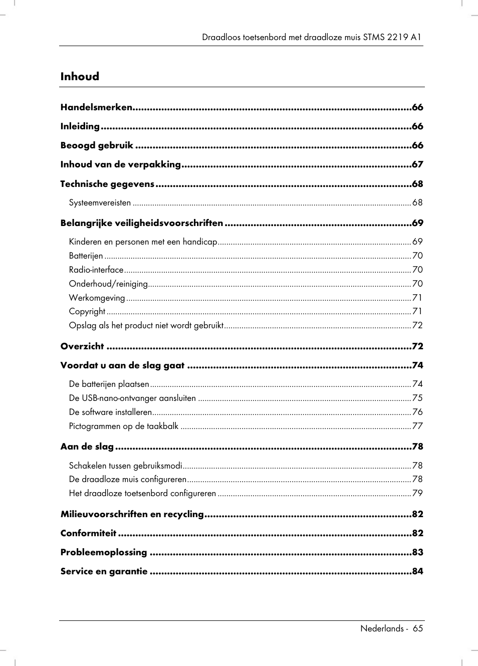 Silvercrest STMS 2219 A1 User Manual | Page 67 / 110