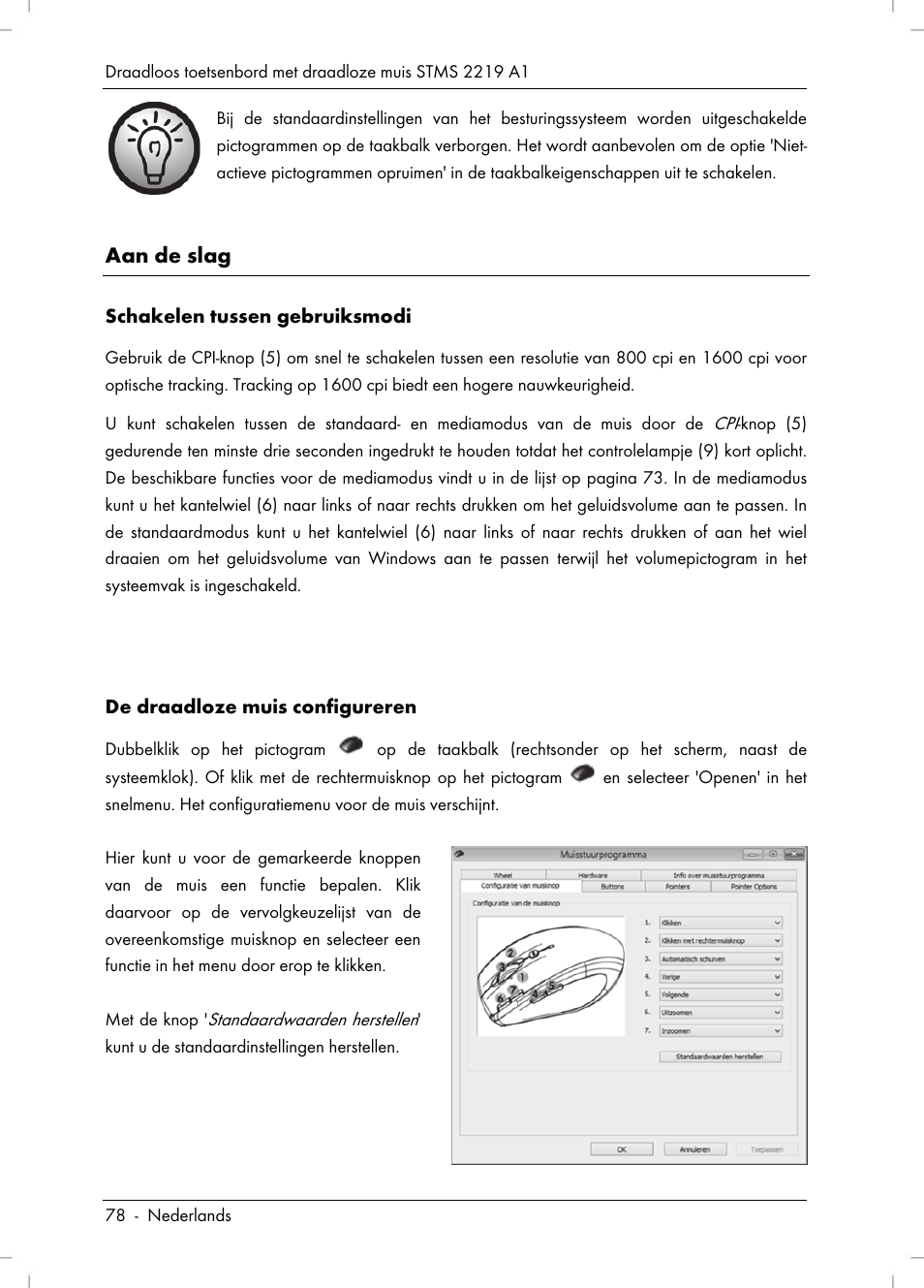 Aan de slag | Silvercrest STMS 2219 A1 User Manual | Page 80 / 110