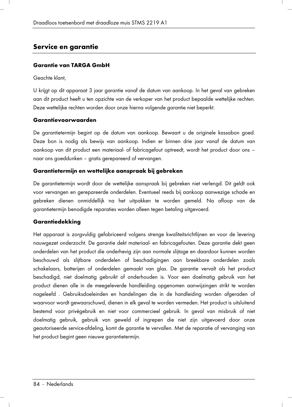 Service en garantie | Silvercrest STMS 2219 A1 User Manual | Page 86 / 110