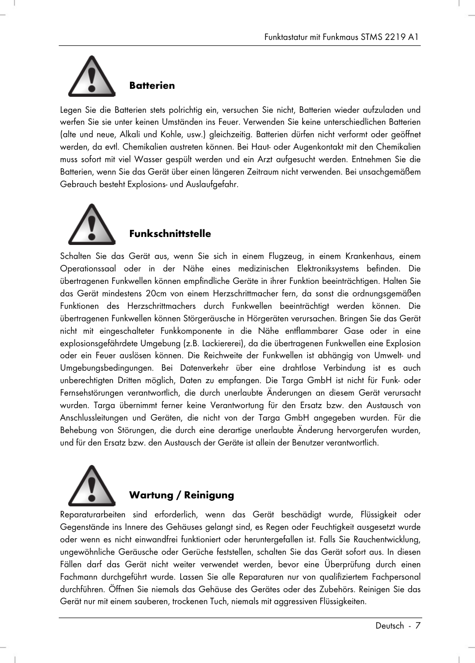 Silvercrest STMS 2219 A1 User Manual | Page 9 / 110
