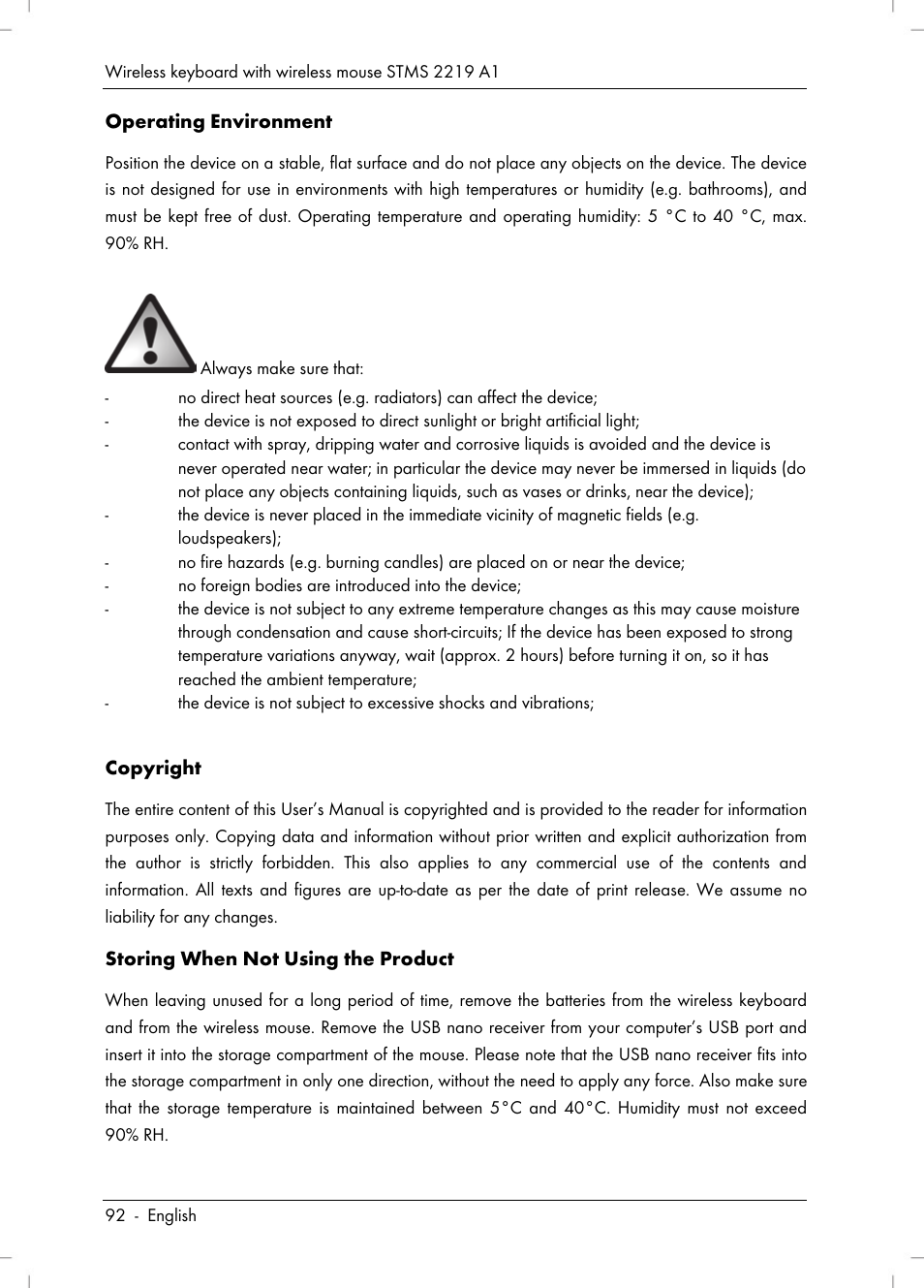 Silvercrest STMS 2219 A1 User Manual | Page 94 / 110