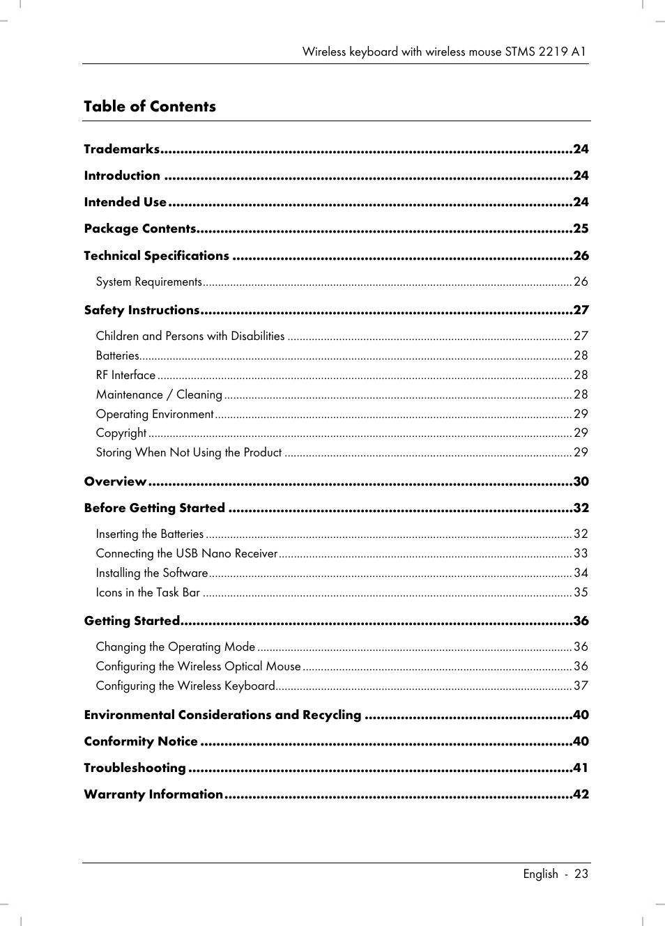 Silvercrest STMS 2219 A1 User Manual | Page 25 / 68