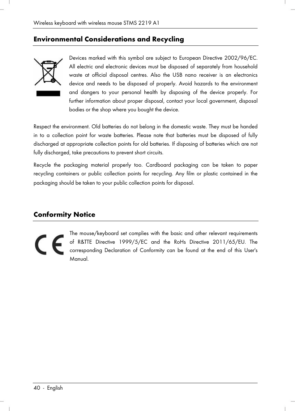 Silvercrest STMS 2219 A1 User Manual | Page 42 / 68