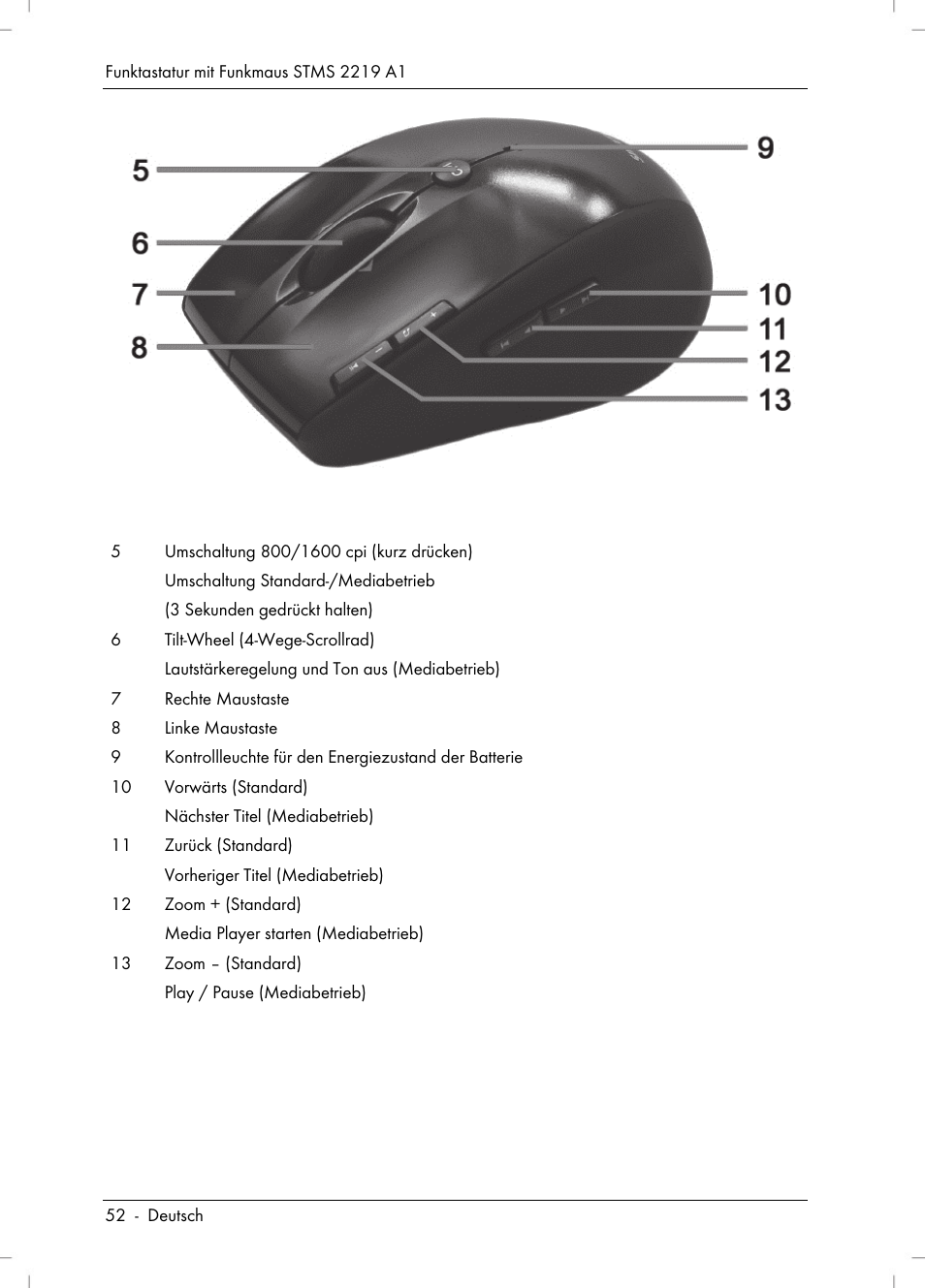 Silvercrest STMS 2219 A1 User Manual | Page 54 / 68