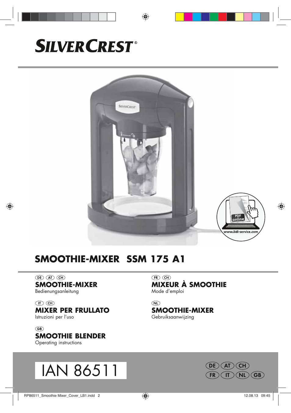 Silvercrest SSM 175 A1 User Manual | 54 pages