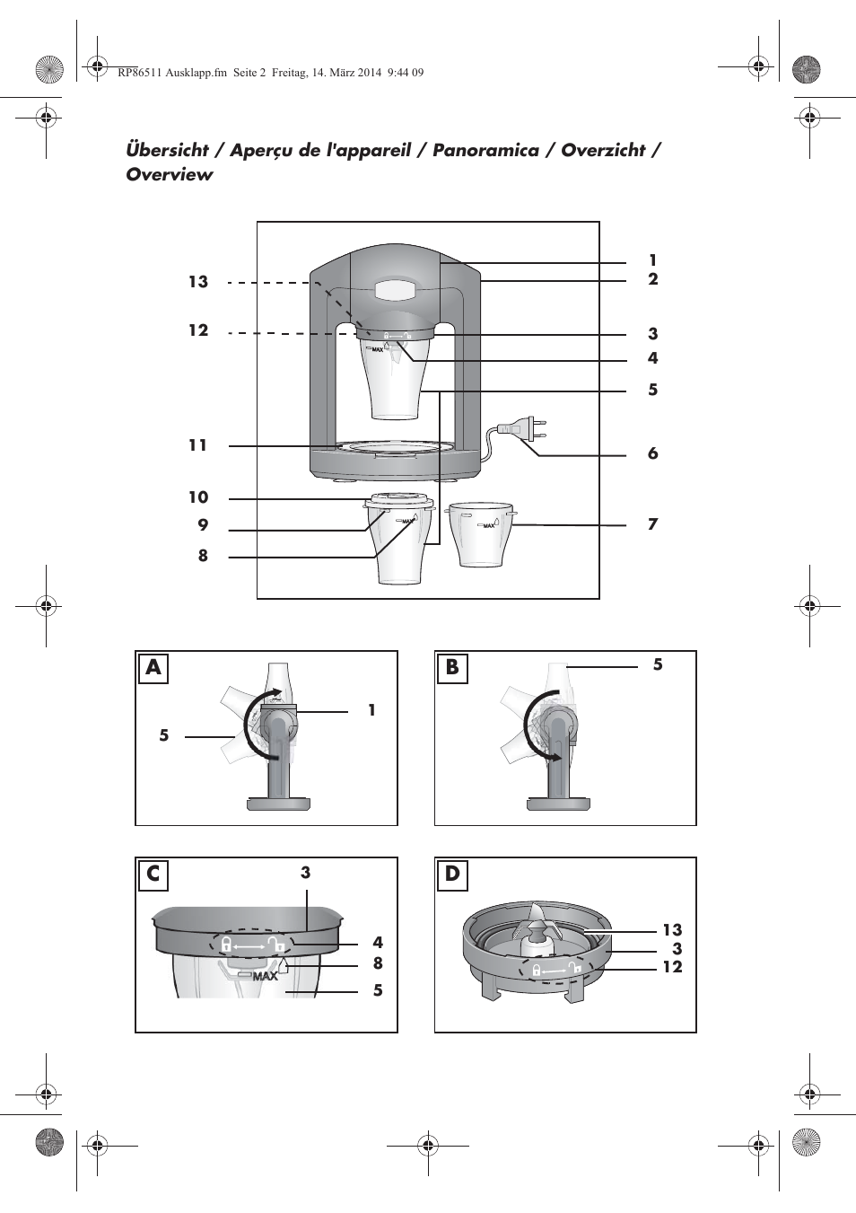 Silvercrest SSM 175 A1 User Manual | Page 3 / 54