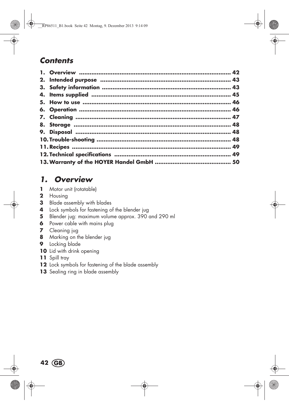 Silvercrest SSM 175 A1 User Manual | Page 44 / 54