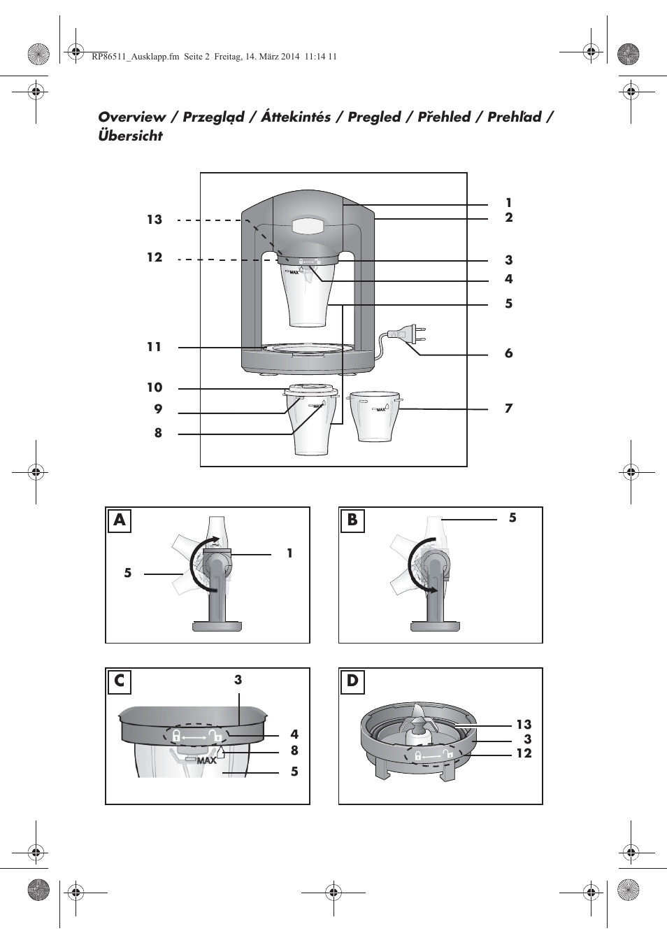 Silvercrest SSM 175 A1 User Manual | Page 3 / 78