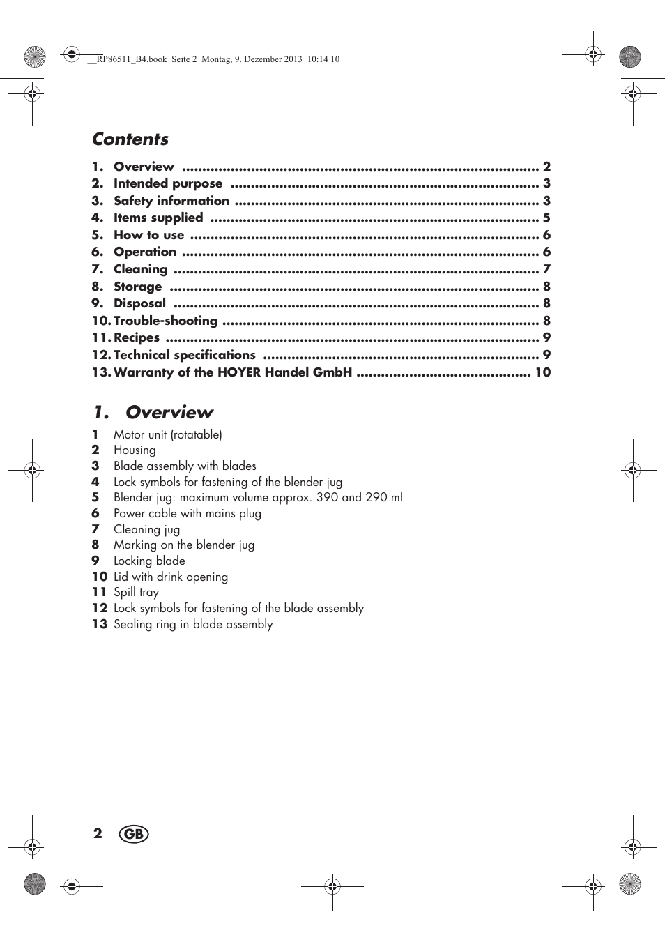 Silvercrest SSM 175 A1 User Manual | Page 4 / 78